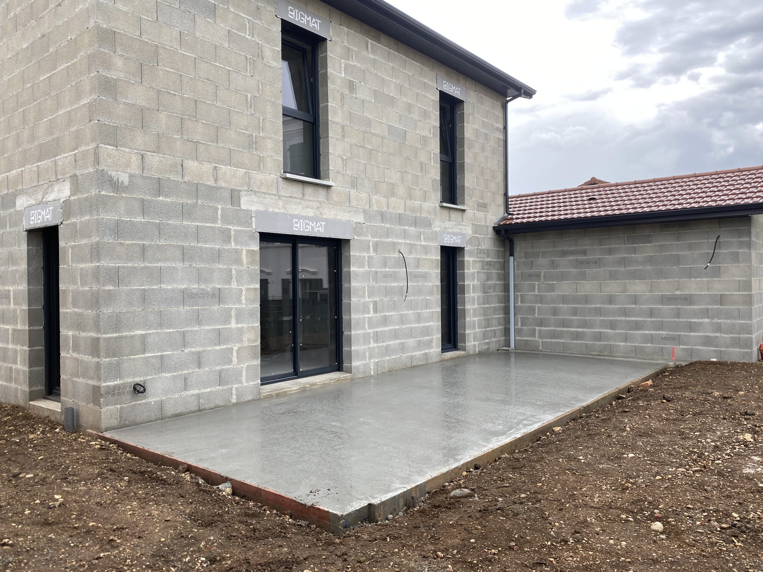 TERRASSE BETON BRUTE BELIGNEUX